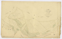 CHALO-SAINT-MARS. - Section B - du Bourg, 2, ech. 1/2500, coul., aquarelle, papier, 63x101 (1825). 