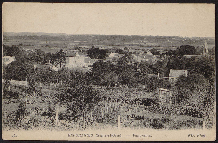 RIS-ORANGIS.- Panorama (21 juillet 1917).