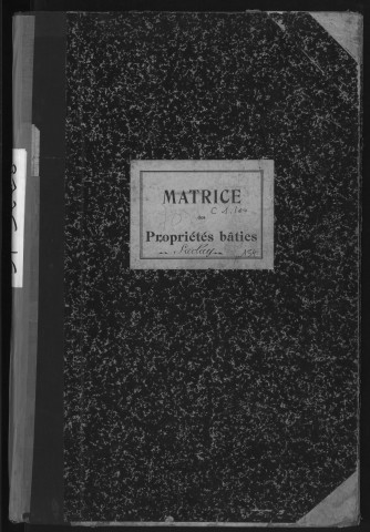 SACLAY. - Matrice des propriétés bâties [cadastre rénové en 1934]. 
