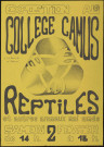 NORVILLE (la).- Exposition : reptiles et autres animaux mal aimés, Collège Camus, [2 février 1980]. 