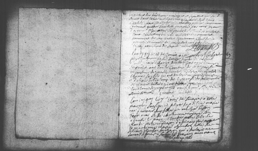 VILLEMOISSON-SUR-ORGE. Paroisse Saint-Laurent : Baptêmes, mariages, sépultures : registre paroissial (1747-1766). 