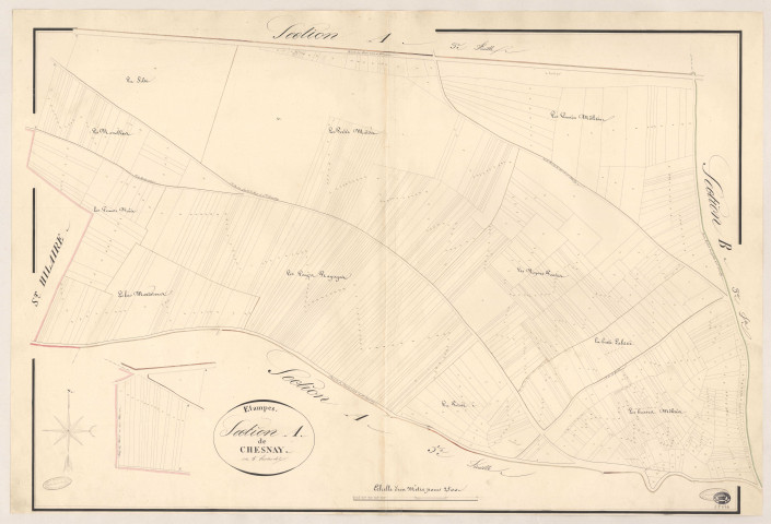 ETAMPES. - Section A : Chesnay (le), 4e feuille. 