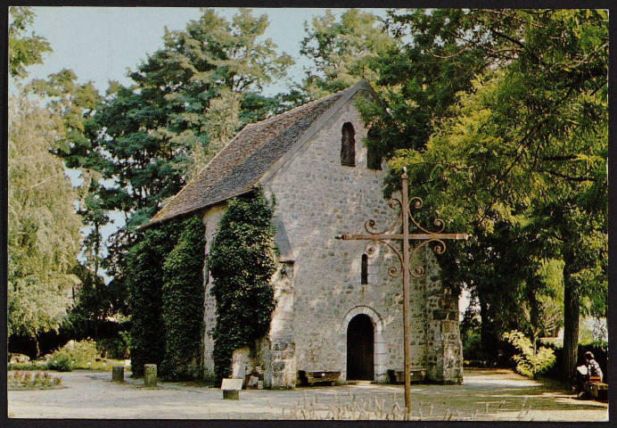 MILLY-LA-FORET.- Chapelle Saint-Blaise des Simples (8 octobre 1976).