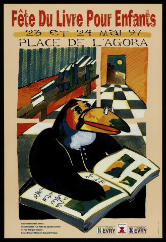 EVRY. - Fête du livre pour enfants, Place de l'Agora, 23 mai-24 mai 1997. 