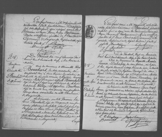 ANGERVILLE. Naissances : registre d'état civil (1876-1882). 