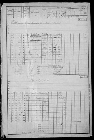 MASSY. - Matrice des propriétés bâties : cases 1 à 400 [cadastre rénové en 1955]. 