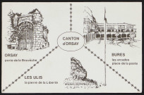 Canton d'Orsay.- Orsay, Bures, Les Ulis, dessin (1er janvier 1979).