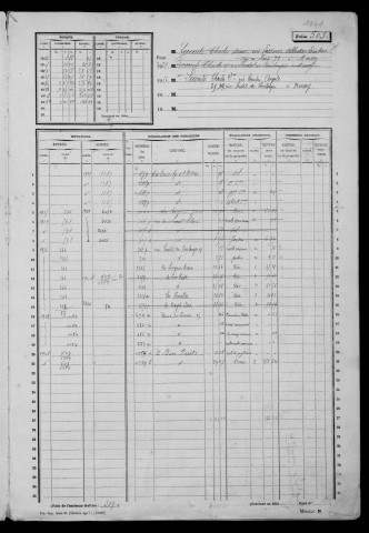 MASSY. - Matrice des propriétés non bâties : folios 501 à 1092 [cadastre rénové en 1955]. 