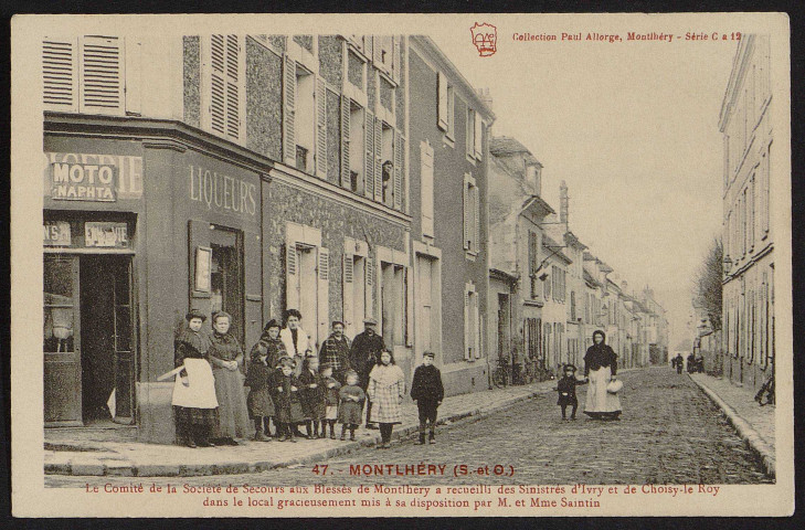 Montlhéry.- Les sinistrés de Choisy et d'Yvry [1910]. 