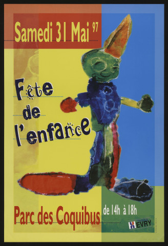 EVRY. - Fête de l'enfance, Parc des Coquibus, 31 mai 1997. 