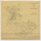 Fonds de plan topographique de LONGJUMEAU dressé et dessiné par M. COLIN, topographe, géomètre-expert, vérifié par M. PERNEL, ingénieur-géomètre, Service d'Urbanisme du département de SEINE-ET-OISE, 1943. Ech. 1/5 000. N et B. Dim. 0,79 x 0,78. 