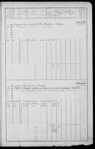 PALAISEAU. - Matrice des propriétés bâties : cases 1049 à 1648 [cadastre rénové en 1965]. 