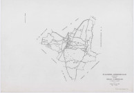 D'HUISON-LONGUEVILLE, plans minutes de conservation : tableau d'assemblage, 1963, Ech. 1/10000 ; plans des section Z, 1950, Ech. 1/2000, sections AB, AI, ZA, ZB, ZC, ZD, 1963, Ech. 1/2000, sections AC, AD, AE, AH, 1963, Ech. 1/1000, sections D1, D2, 1963, Ech. 1/2500. Polyester. N et B. Dim. 105 x 80 cm [14 plans]. 