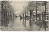 CORBEIL-ESSONNES. - Inondations du 25 janvier 1910. Rue Féray prise des prisons, Paul Allorge. 