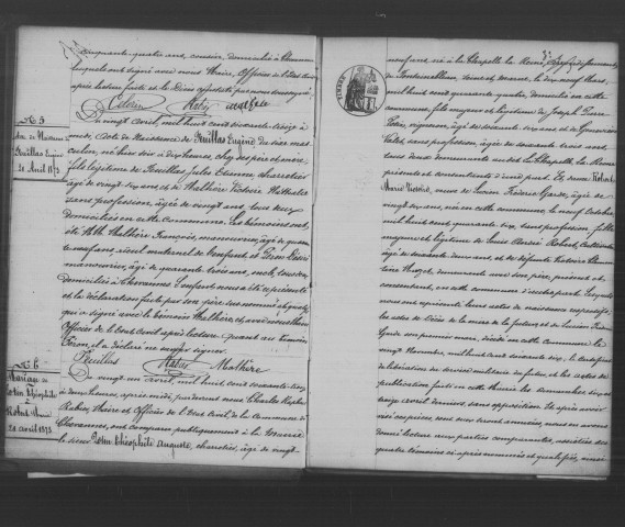 CHEVANNES. Naissances, mariages, décès : registre d'état civil (1873-1882). 
