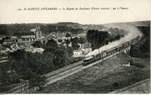 ETAMPES. - Saint-Martin d'Etampes. Le rapide de Bordeaux (vitesse minima 90 à l'heure) [Editeur Rameau, 1918]. 