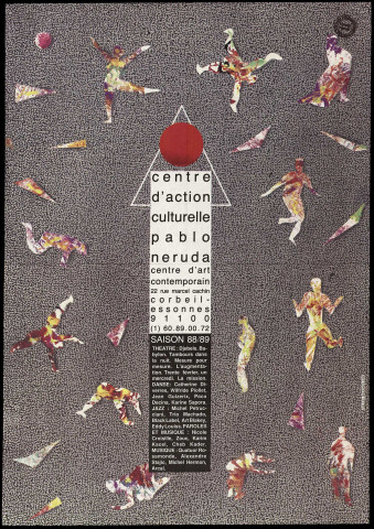 CORBEIL-ESSONNES.- Centre d'Actions Culturelles Pablo Néruda. Manifestations culturelles. Saison 1988-1989 : théâtre, danse, musique, 1988. 