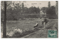 VIGNEUX-SUR-SEINE. - L'île [1910, timbre à 5 centimes]. 