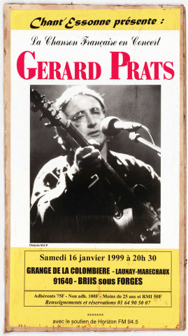 La chanson française en concert. Gérard PRATS.