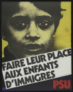 Essonne [Département]. - PARTI SOCIALISTE UNIFIE. Faire leur place aux enfants d'immigrés (1975). 
