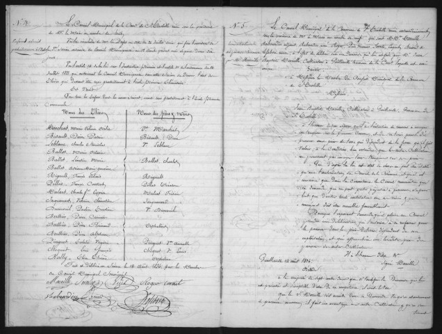 SAINT-ESCOBILLE. - Administration générale de la commune : délibération du conseil municipal, registre des délibérations (1836-1849). 