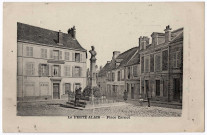 FERTE-ALAIS (LA). - Place Carnot [Editeur Bréger, 1921, timbre à 10 centimes]. 