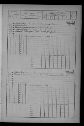 CHILLY-MAZARIN. - Matrice des propriétés bâties : cases 561 à la fin [cadastre rénové en 1968]. 