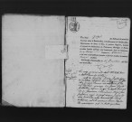 BOULLAY-LES-TROUX. Naissances, mariages, décès : registre d'état civil (1833-1846). 