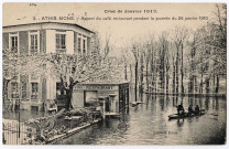 ATHIS-MONS. - Aspect du café-restaurant, le 26 janvier 1910, Desnoé. 