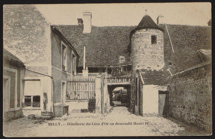 MILLY-LA-FORET.- Hôtellerie du Lion d'or [1904-1920].