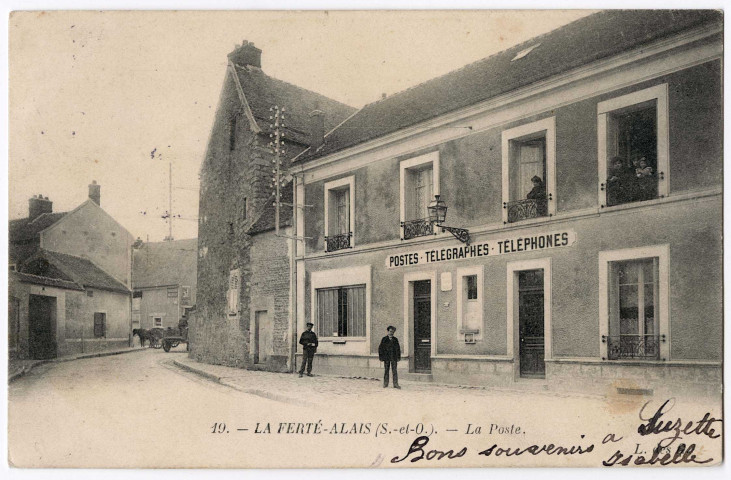 FERTE-ALAIS (LA). - La poste [Editeur L. des G., 1904, timbre à 5 centimes]. 