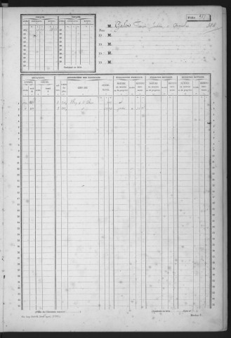 SAINT-CHERON. - Matrice des propriétés non bâties : folios 485 à 1084 [cadastre rénové en 1951]. 