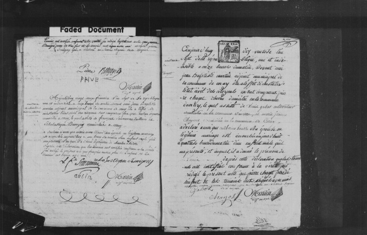 CERNY. Naissances, mariages, décès : registre d'état civil (an VII-1811). [mariages (an VII et les six premiers mois de l'an VIII), voir 4E1469]. 