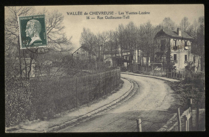 PALAISEAU. - Les Yvettes-Lozère. Rue Guillaume-Tell. 1 timbre à 10 centimes. 