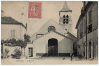 CROSNE. - L'église, ND, 1907, 6 lignes, 10 c, ad. 