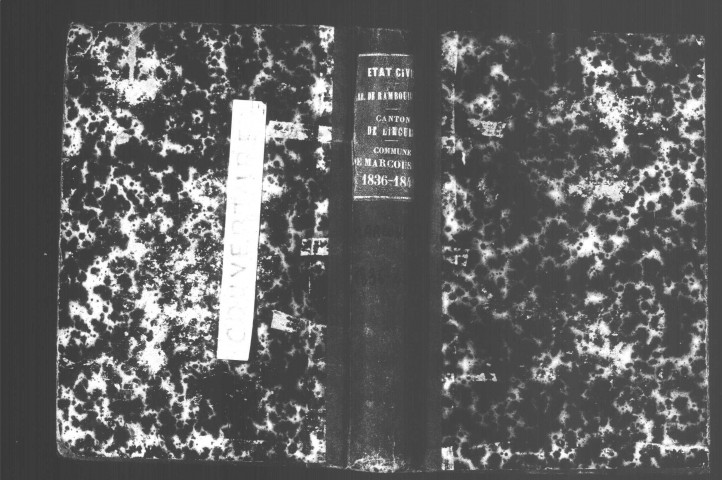 MARCOUSSIS. Naissances, mariages, décès : registre d'état civil (1836-1841). 