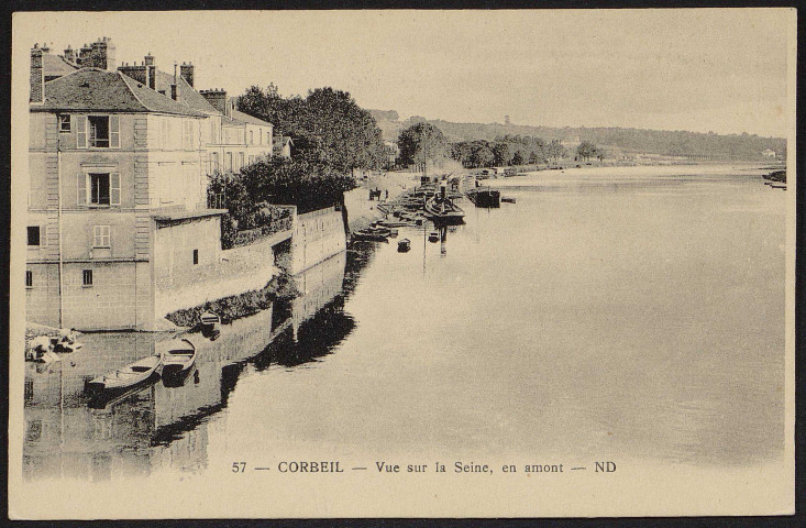 Corbeil-Essonnes.- Vue de la Seine en amont [1922-1930]. 