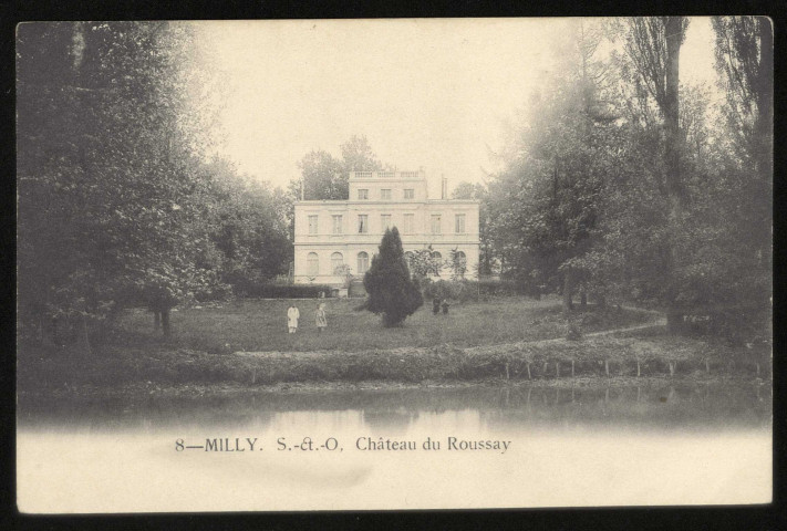 MILLY-LA-FORET. - Château du Roussay. Phototypie Royer. 