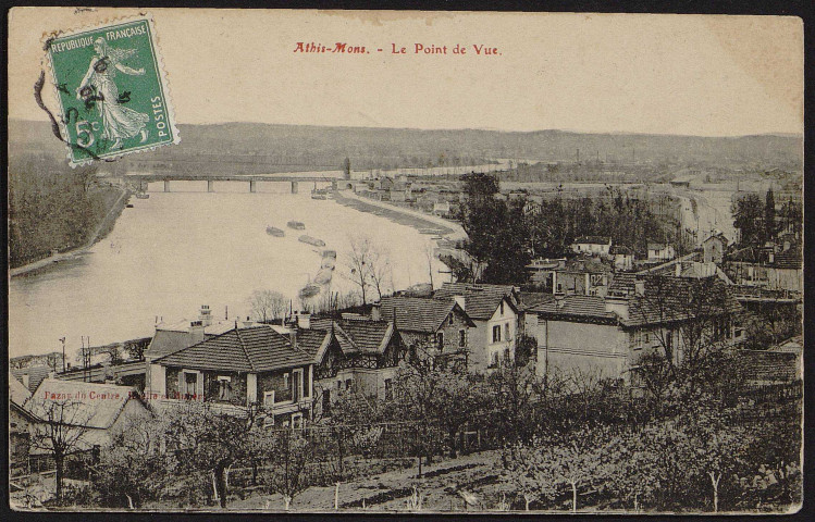 Athis-Mons.- Le point de vue de la Seine et des coteaux [1904-1920]. 