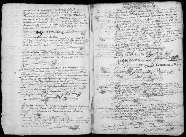 MILLY-LA-FORET. - Registre paroissial des baptêmes, mariages et sépultures (1693-1714). 