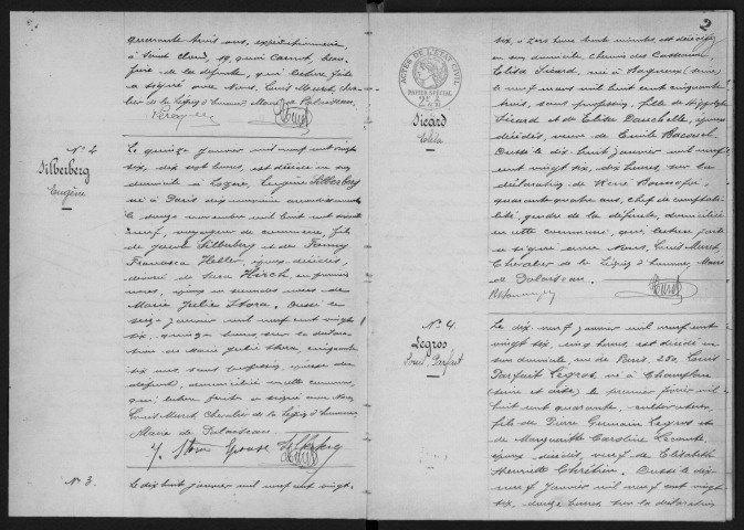 PALAISEAU. - Décès : registre d'état civil.