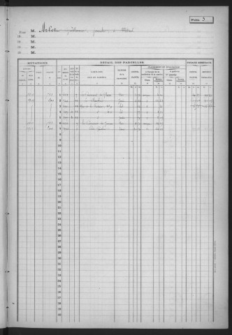 WISSOUS. - Matrice des propriétés non bâties : folios 1 à 440 [cadastre rénové en 1951]. 