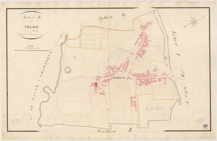 CHAMPLAN. - Section F : Village (le). 