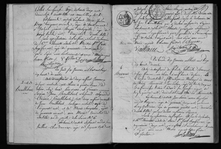 ETAMPES. Naissances : registre d'état civil (1820). 