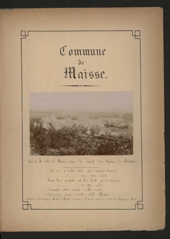 MAISSE (1899). 40 vues de microfilm 35 mm en bandes de 5 vues. 