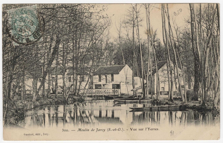 VARENNES-JARCY. - Moulin de Jarcy, vue sur l'Yerres [Editeur Gautrot, 1907]. 
