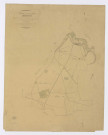 ARRANCOURT. - Tableau d'assemblage, ech. 1/10000, coul., aquarelle, papier, 65x51 (1831). 