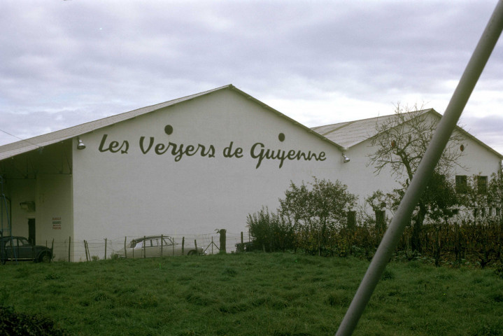 Les Vergers de Guyenne. - Vue des bâtiments ; couleur ; 5 cm x 5 cm [diapositive] (1963). 