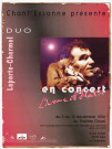 Chant'Essonne présente DUO : LAPORTE-CHARMEL en concert "L'homme est debout", du 3 au 15 décembre 1996 au théâtre Clavel, PARIS 19e.