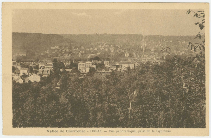 ORSAY. - Vue panoramique, prise de la Cyprenne. Edition Guy. 